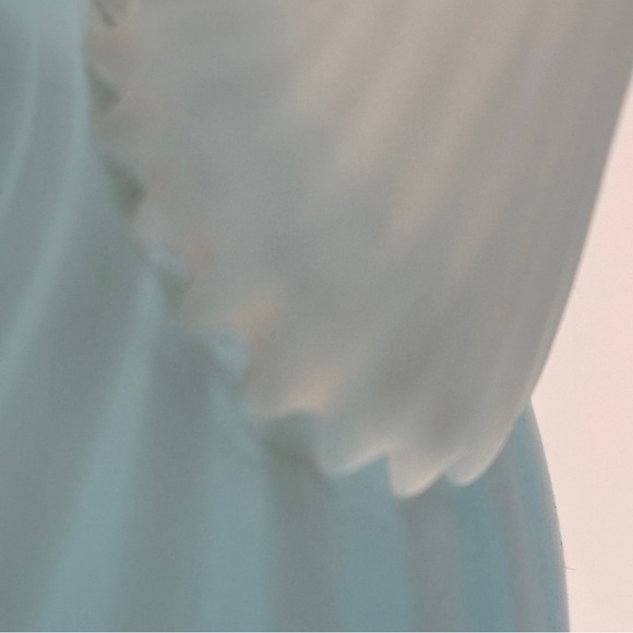 Rare Fenton Rib Optic Blue Satin Cruet c.1950 - Picture 14 of 16